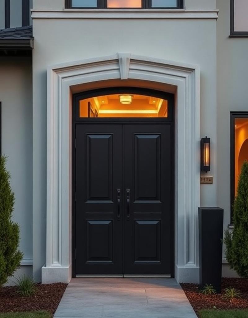 Puerta exterior con acabado resistente