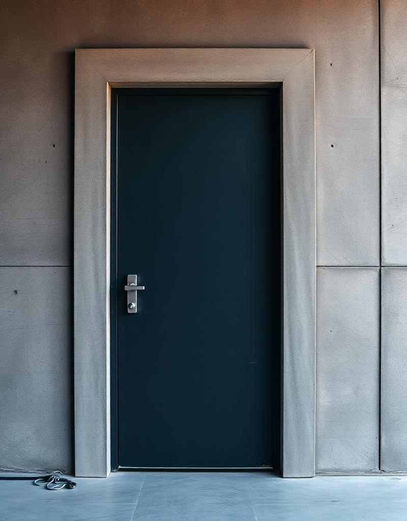 Puerta metálica de seguridad